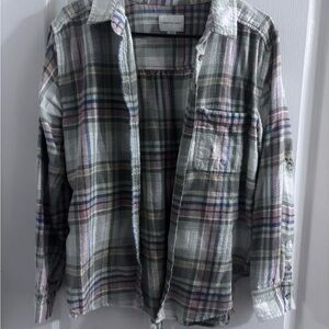 American Eagle Multicolor Plaid Shirt